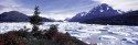 Chile, Torres del Paine mit Gletschereis auf Lago Grey