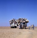 Tschad, Sahara, LKW in der Wüste