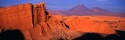 Chile, Atacama, Valle de la Luna mit Licancabur 5960m